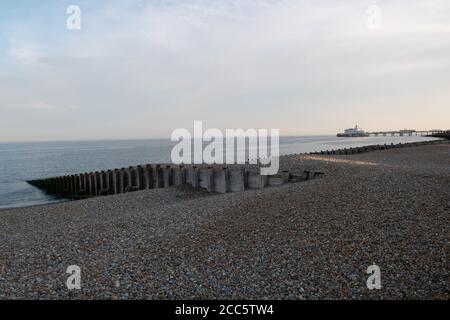 Eastbourne Pier, East Sussex, Großbritannien Stockfoto