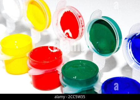 Ein Bild von Farben malen Stockfoto