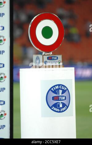 Mailand Italien, 19. August 2007, 'G.MEAZZA' Stadion, Fußball-Super-Cup Trophy 2007, FC Inter - AS Roma : Italienischer Cup Fußball Trophy Stockfoto