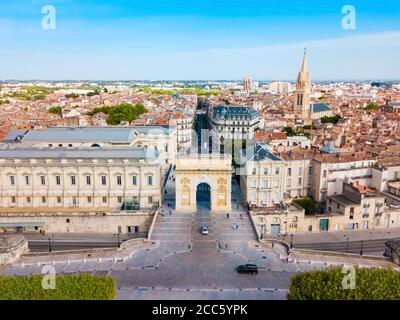 Triumphbogen oder Arc de Triomphe in Montpellier Stadt in Frankreich Stockfoto