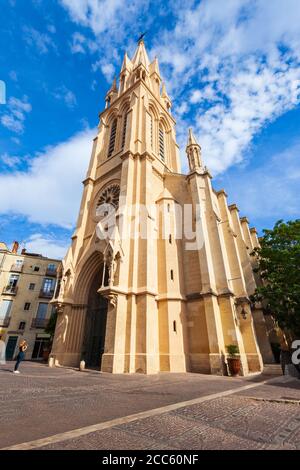 Carre Sainte Anne oder die St. Anna Kirche in Montpellier Stadt in Frankreich. Stockfoto