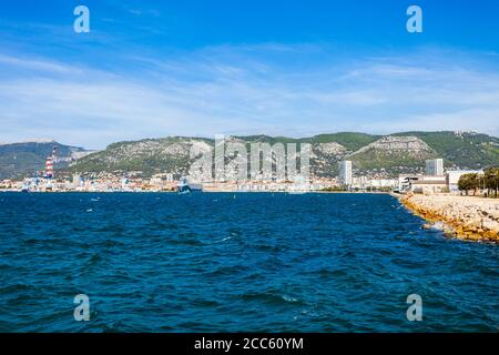 Toulon City Panorama in Cote d'Azur Provence im südlichen Frankreich Stockfoto