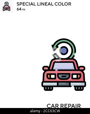 Auto Reparatur soecial lineal Farbe Vektor-Symbol. Illustration Symbol Design Vorlage für Web mobile UI-Element. Stock Vektor