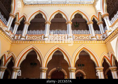 BANGALORE, INDIEN - 28. MÄRZ 2012: Bangalore Palace ist ein britischer Stil Palace in Bangalore City in Karnataka, Indien Stockfoto