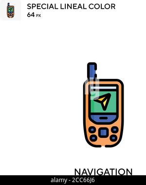 Navigation Soecial Lineal Farbe Vektor-Symbol. Illustration Symbol Design Vorlage für Web mobile UI-Element. Stock Vektor