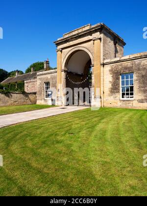 Rudding Gates ehemaliger Eingang zum Rudding Park Estate in Follifoot In der Nähe von Harrogate North Yorkshire England Stockfoto