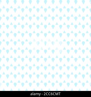 Blaue Dreiecke nahtloses Muster auf weißem Hintergrund Stockfoto