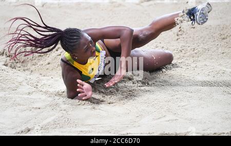 Chanice Porter (Jamaika). Weitsprung Frauen endgültig. IAAF Leichtathletik WM, Doha 2019 Stockfoto