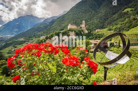 Castel Tyrol im Vinschgau, Provinz Bozen,Südtirol (Trentino Südtirol),norditalien,Europa Stockfoto