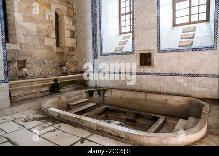 Küche im Kloster Santa Maria de Alcobaça, Portugal Stockfoto