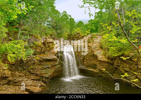 Die Fälle von Fallloch, Ardlui, Argyll & Bute, Schottland. Stockfoto