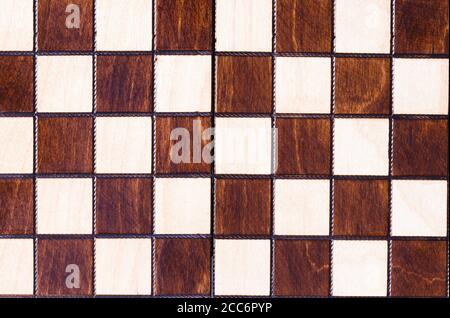 Vintage Holz Schachbrett Hintergrund Stockfoto