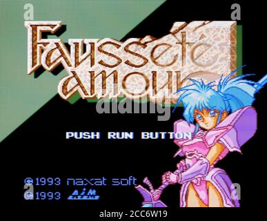 Fausette Amour - PC Engine CD Videogame - redaktionelle Verwendung Nur Stockfoto