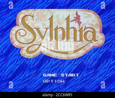 Sylphia - PC Engine CD Videogame - nur zur redaktionellen Verwendung Stockfoto