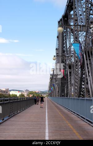 Die Royal Alexandra Interprovincial Bridge, Gatineau-Ottawa, Kanada Stockfoto