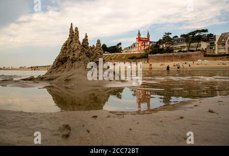 Le Crotoy Plage, Baie de Somme Stockfoto