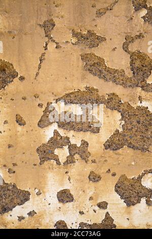 Alte beschädigte Stuck Betonwand Hintergrundstruktur Stockfoto