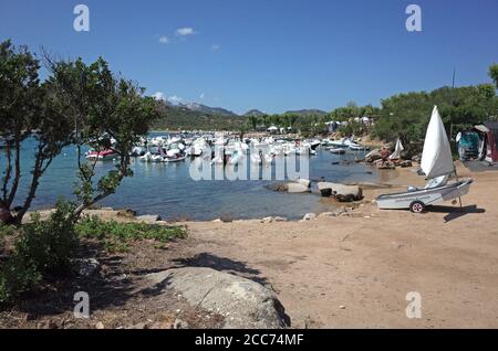 Palau, Sardinien, Italien. Der Yachthafen von Capo D'Orso Camping Stockfoto