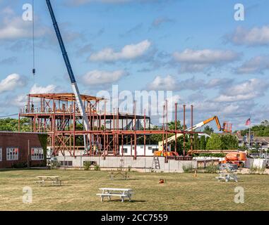 2 West Water Street im Bau in Sag Harbor, NY Stockfoto