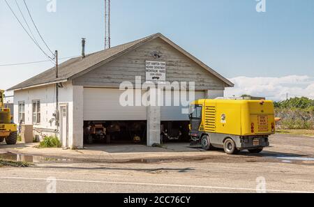 East Hampton Town Highway Department Montauk Yard, Montauk, NY Stockfoto