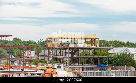 2 West Water Street im Bau in Sag Harbor, NY Stockfoto