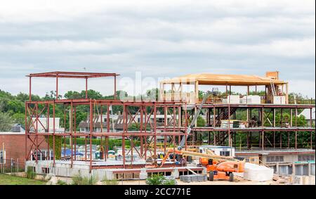 2 West Water Street im Bau in Sag Harbor, NY Stockfoto