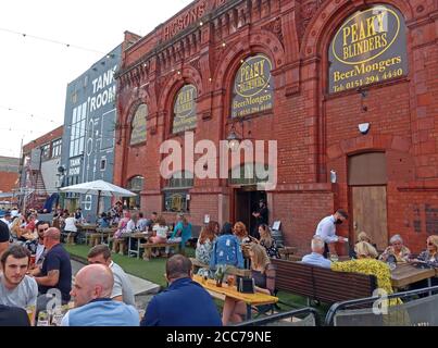 Higsons, Cains Brewery, 39 Stanhope St, Liverpool, Merseyside, England, UK, L8 5RE Stockfoto