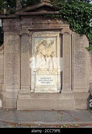 Florence Nightingale Memorial Liverpool, Upper Parliament Street, Merseyside, England, Großbritannien - 1820-1910 Stockfoto