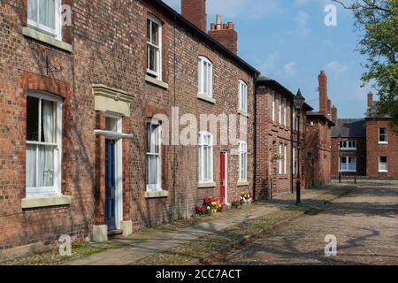 Fairfield Mährische Siedlung in Doylsden, Tameside, Greater Manchester, Großbritannien Stockfoto