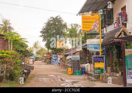 Champasak, Laos - Don Khon auf 4000 Inseln, Provinz Champasak, Laos. Stockfoto