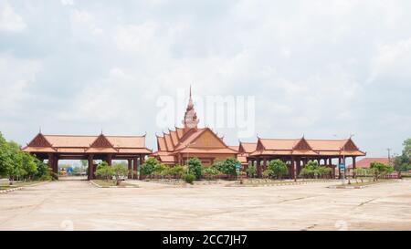 Stung Treng, Kambodscha - TRAPEANG KREAL EINWANDERUNG ist ein wichtiger Grenzübergang zwischen Kambodscha und Laos. Stockfoto