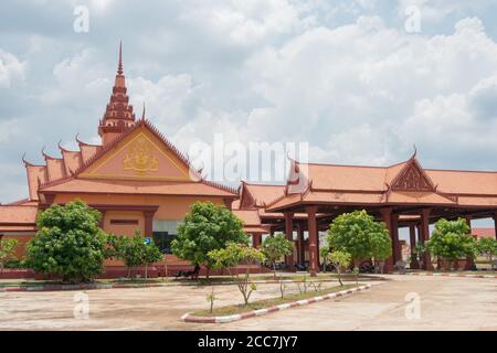 Stung Treng, Kambodscha - TRAPEANG KREAL EINWANDERUNG ist ein wichtiger Grenzübergang zwischen Kambodscha und Laos. Stockfoto