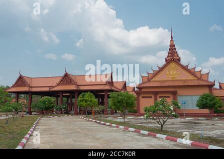 Stung Treng, Kambodscha - TRAPEANG KREAL EINWANDERUNG ist ein wichtiger Grenzübergang zwischen Kambodscha und Laos. Stockfoto