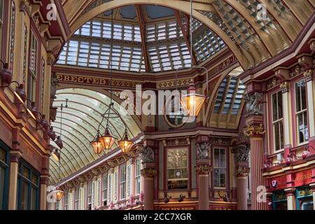 Leadenhall Market Innenausstattung Stockfoto