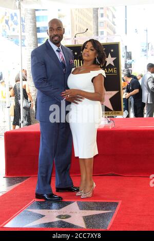 LOS ANGELES - JUL 11: Jay Tucker, Niecy Nash im Niecy Nash am 11. Juli 2018 in Los Angeles, CA, mit einem Star auf dem Hollywood Walk of Fame geehrt Stockfoto