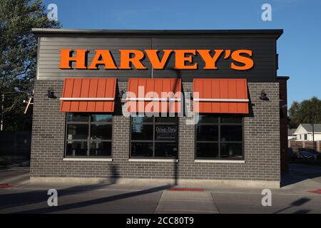 Harveys Zeichen. London Ontario Kanada Luke Durda/Alamy Stockfoto