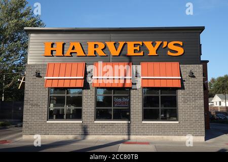 Harveys Zeichen. London Ontario Kanada Luke Durda/Alamy Stockfoto