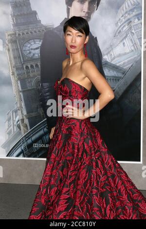 LOS ANGELES - 5. DEZ.: Jihae Kim bei der Mortal Engines Los Angeles Premiere im Village Theatre am 5. Dezember 2018 in Westwood, CA Stockfoto