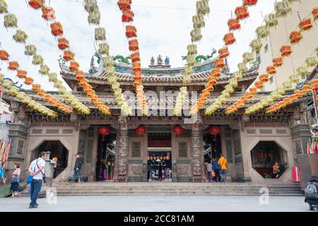 Changhua, Taiwan - Lugang Mazu Tempel in Lukang, Changhua, Taiwan. Der Tempel wurde ursprünglich 1591 erbaut. Stockfoto