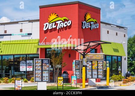 Del Taco Fast-Food-Restaurant in Loganville, Georgia. (USA) Stockfoto