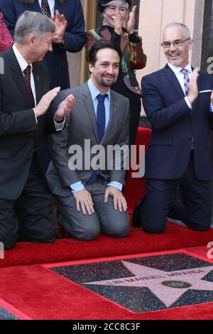 LOS ANGELES - NOV 30: Lin-Manuel Miranda bei der Lin-Manuel Miranda Star Ceremony auf dem Hollywood Walk of Fame am 30. November 2018 in Los Angeles, CA Stockfoto