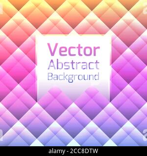 Abstrakter Vektorhintergrund mit Dreiecken, hellem Verlaufshintergrund und Platz für Text für Ihr Design Stock Vektor