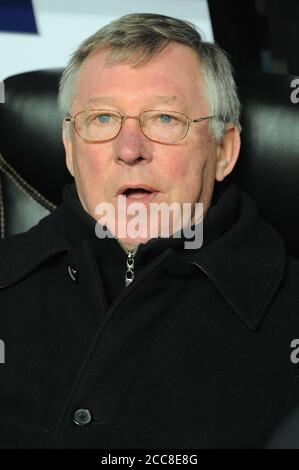 Mailand Italien , 24. Februar 2009, 'G.MEAZZA SAN SIRO' Stadion, UEFA Champions League 2008/2009, FC Inter - FC Manchester United : der Manchester-Trainer Alex Ferguson vor dem Spiel Stockfoto