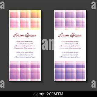 Vektor-Flyer, Flyer, Prospektvorlage mit Neon geometrische Muster und Platz für Text für Ihr Design Stock Vektor