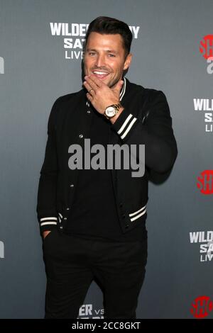 LOS ANGELES - 1. DEZEMBER: Mark Wright bei der Heavyweight Championship of the World Wilder vs. Fury - Ankunft im Staples Center am 1. Dezember 2018 in Los Angeles, CA Stockfoto