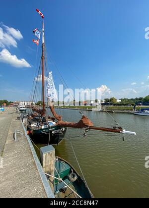 Friedrichstadt ist eine holländische Siedlung in Schleswig-Holstein in der Nähe der Nordsee (gegründet von Friedrich dem Großen wegen der Religionsfreiheit, wie Stockfoto