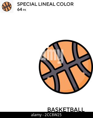 Basketball Special Lineal Farbe Vektor-Symbol. Illustration Symbol Design Vorlage für Web mobile UI-Element. Stock Vektor