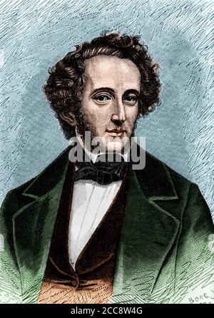 Felix Mendelssohn Bartholdy (1809-1847) Stockfoto