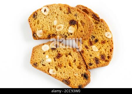 Knusprige Kekse mit Obst. Italienische Biscotti. Stockfoto