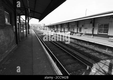 Ryde St johns Station auf der Isle of Wight Stockfoto